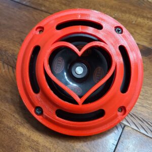3d Printed Hella Horn Custom Cover with a Heart
