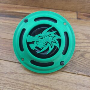 3d Printed Hella Horn Custom Cover with Dragon