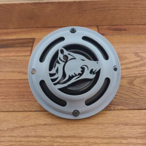 3d Printed Hella Horn Custom Cover with Wolf