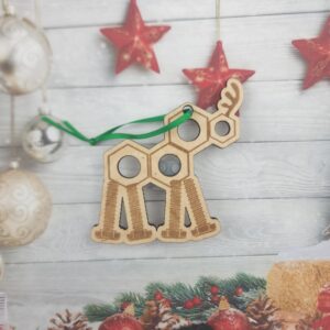 Nut and Bolts Reindeer Christmas Ornament