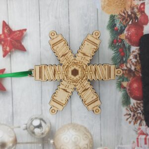 Coilover Snowflake Christmas Ornament
