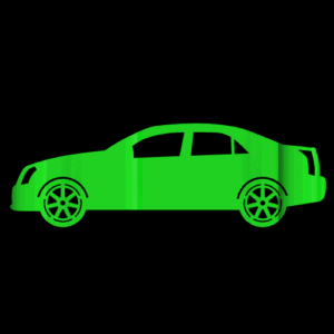 Cadillac 3D Car Flip Art Available in multiple colors and models